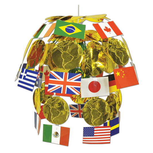 Beistle International Flag Cascade - Party Supply Decoration for International