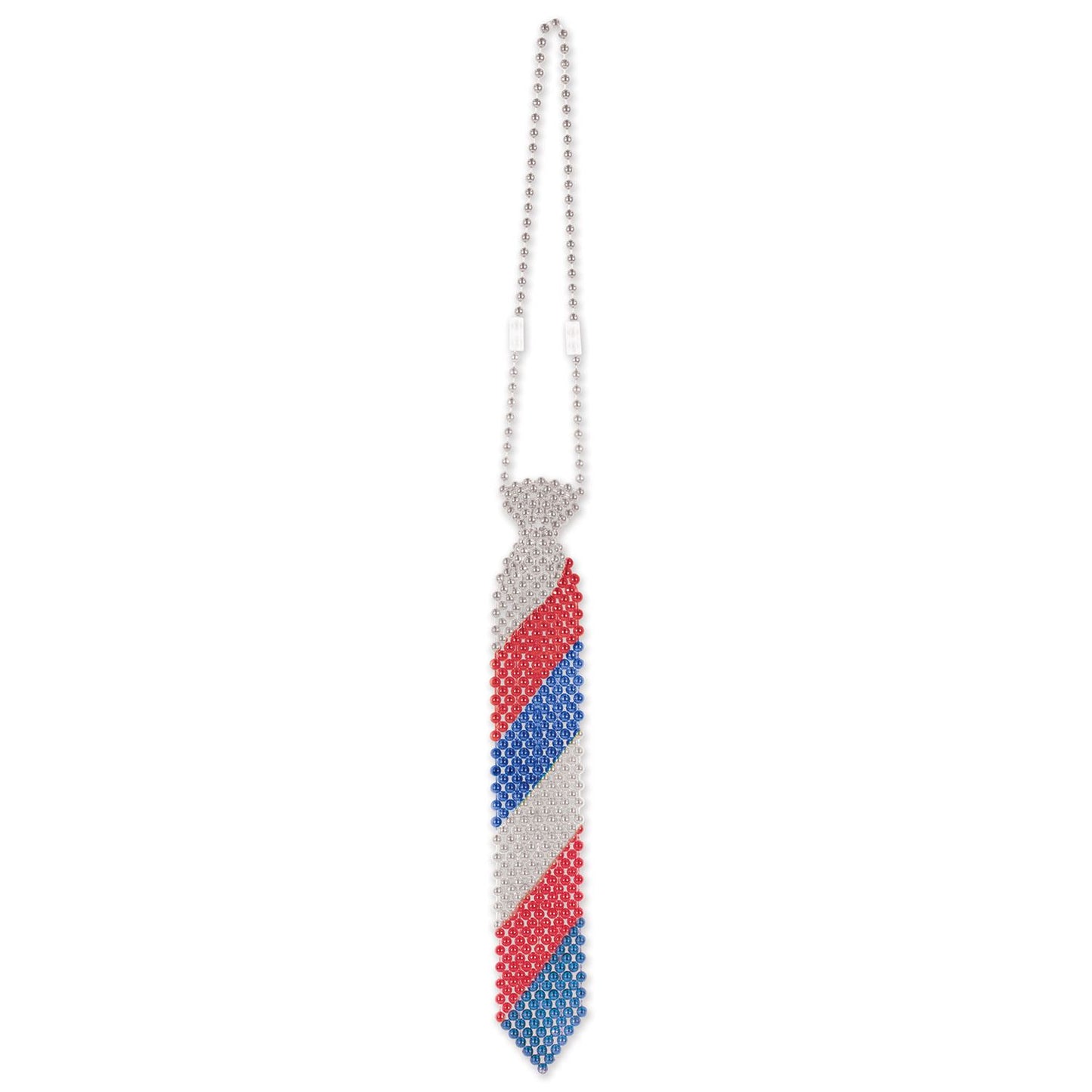 Beistle Beaded Patriotic Tie - Party Supply Decoration for Patriotic