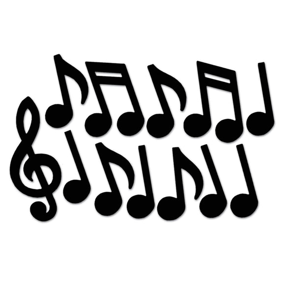 Beistle Music Note Silhouettes - Party Supply Decoration for Music