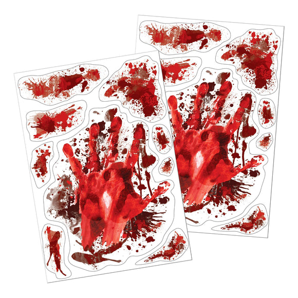 Beistle Blood Splatter Clings - Party Supply Decoration for Halloween