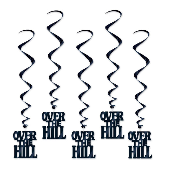 Beistle Over-The-Hill Whirls (5/pkg) - Party Supply Decoration for Over-The-Hill