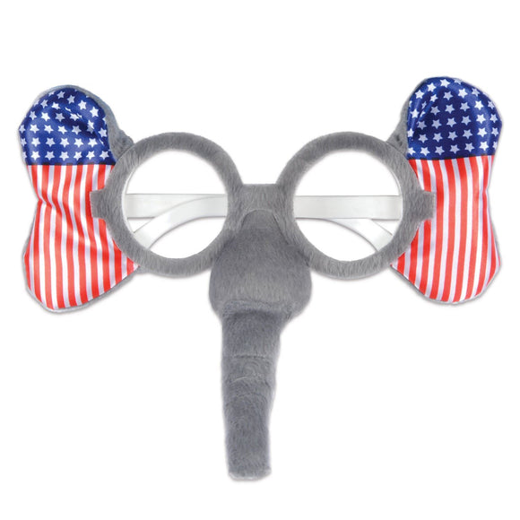 Beistle Patriotic Elephant Glasses - Party Supply Decoration for Patriotic