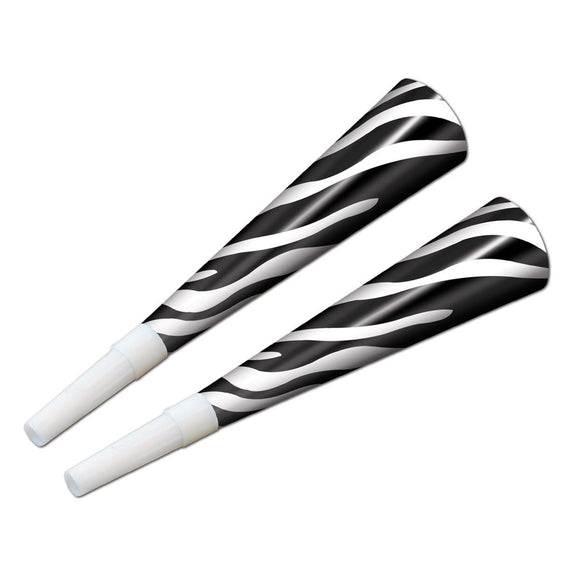 Beistle Zebra Print Horns - Party Supply Decoration for New Years