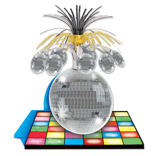 Beistle Disco Ball Centerpiece 13 in  (1/Pkg) Party Supply Decoration : 70's