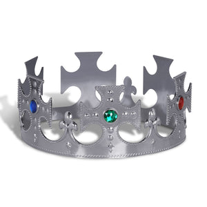 Beistle Plastic Jeweled King's Crown - Party Supply Decoration for Mardi Gras