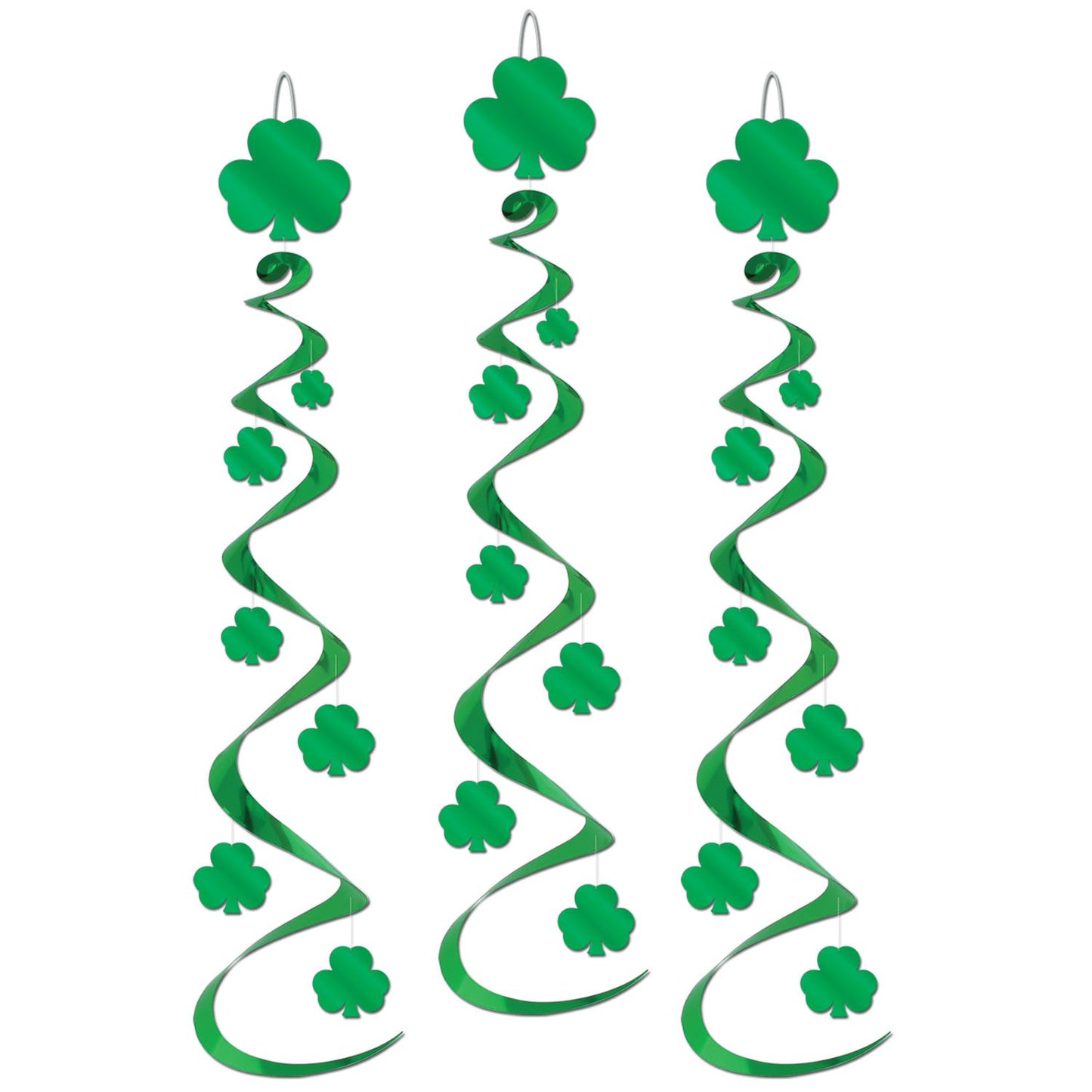 Beistle Shamrock Whirls - Party Supply Decoration for St. Patricks