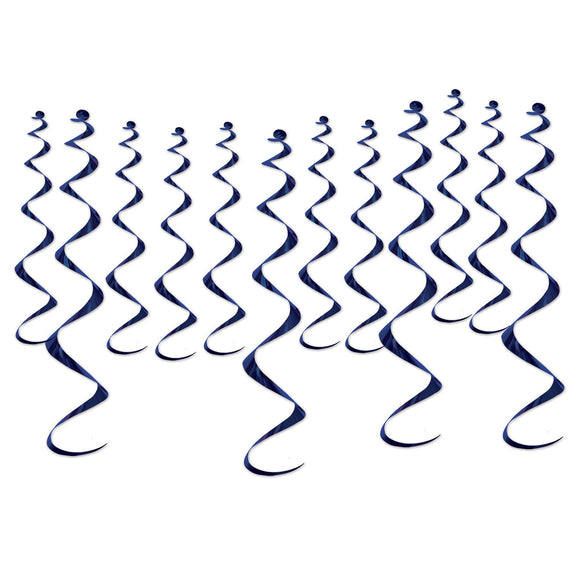 Beistle Metallic Whirls - Navy - Party Supply Decoration for General Occasion