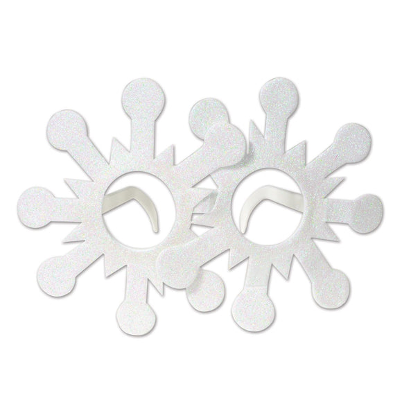 Beistle Glittered Snowflake Glasses - Party Supply Decoration for Christmas / Winter