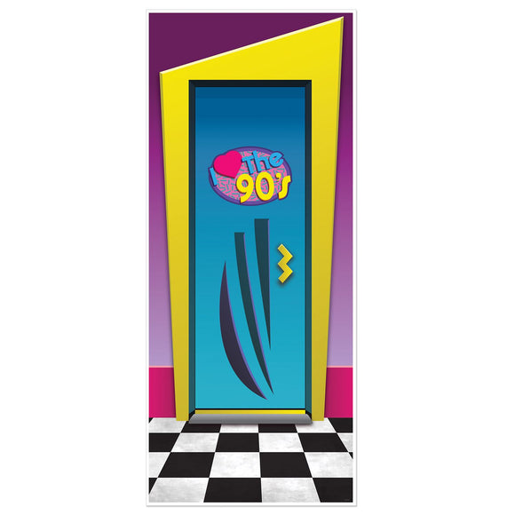 Beistle I Love The 90's Door Cover - Party Supply Decoration for 90's