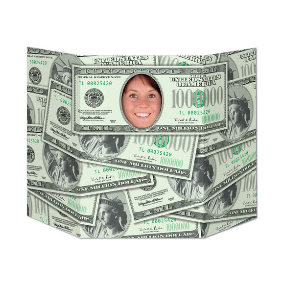 Beistle Million Dollar Smile Photo Prop - Party Supply Decoration for Casino