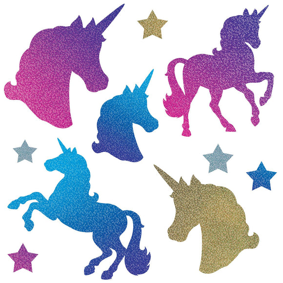 Beistle Unicorn Cutouts   (10/Pkg) Party Supply Decoration : Unicorn