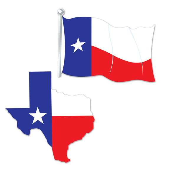 Beistle Texas Cutouts (2 per pkg)   (2/Pkg) Party Supply Decoration : Western