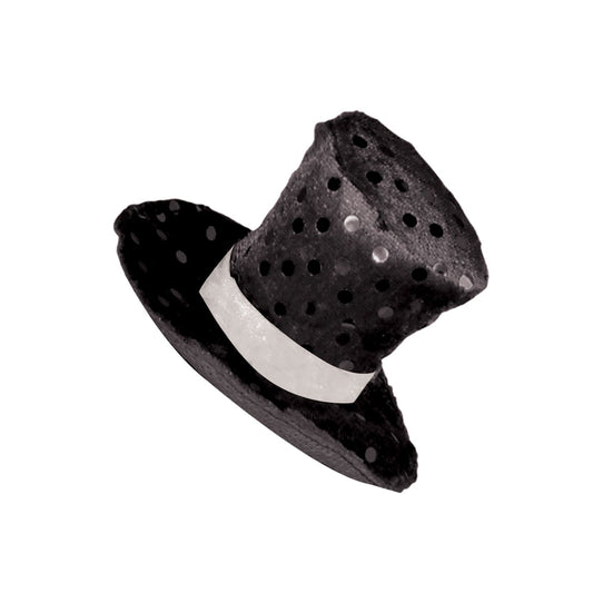 Beistle Black Top Hat Hair Clip  (1/Card) Party Supply Decoration : General Occasion