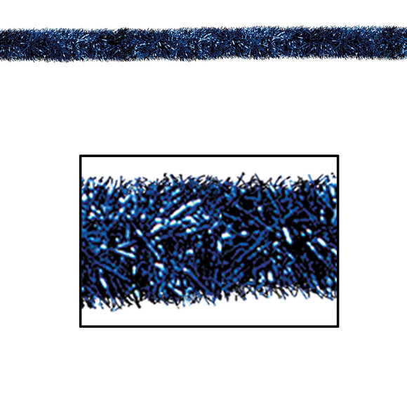 Beistle Blue Gleam N Tinsel Holiday Garland - Party Supply Decoration for Christmas / Winter
