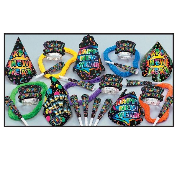 Beistle The New Yorker New Year Assortment (for 50 people) - Party Supply Decoration for New Years