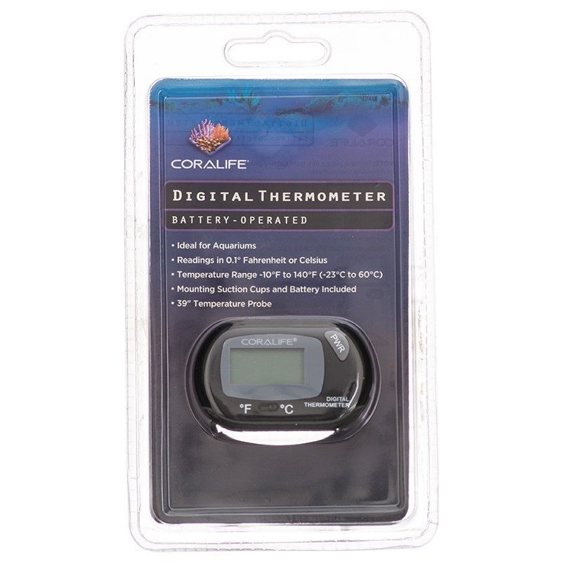 Coralife Battery-Operated Digital Thermometer for Aquariums and Terrariums