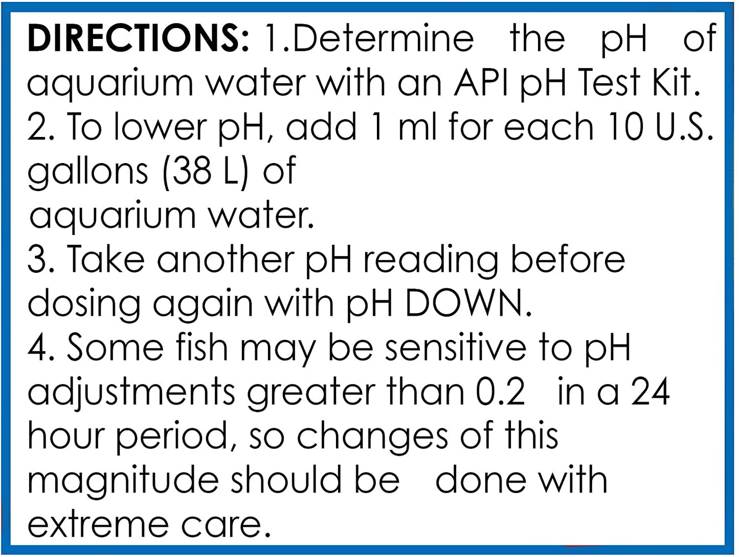 API pH Down Lowers Aquarium pH for Freshwater Aquariums