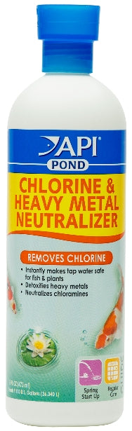 API Pond Chlorine and Heavy Metal Neutralizer Removes Chlorine