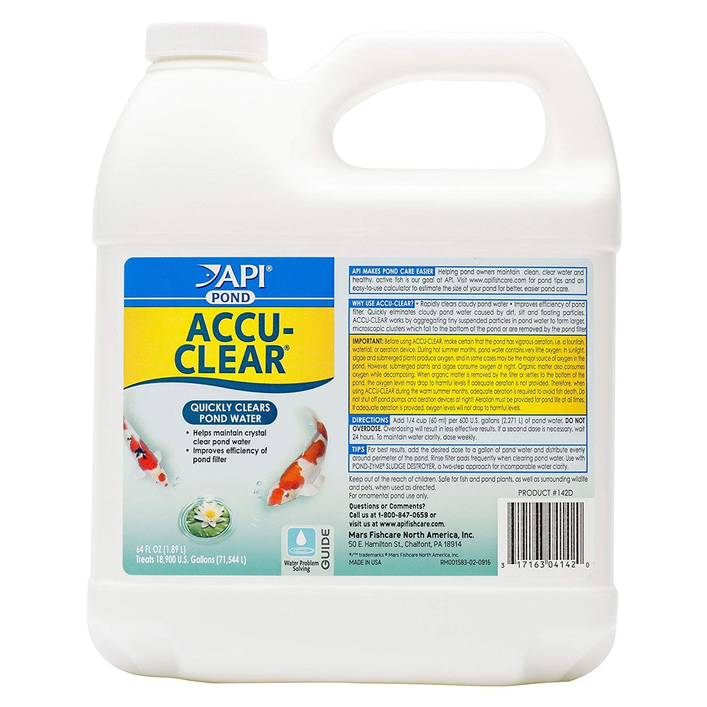 API Pond Accu-Clear Quickly Clears Pond Water