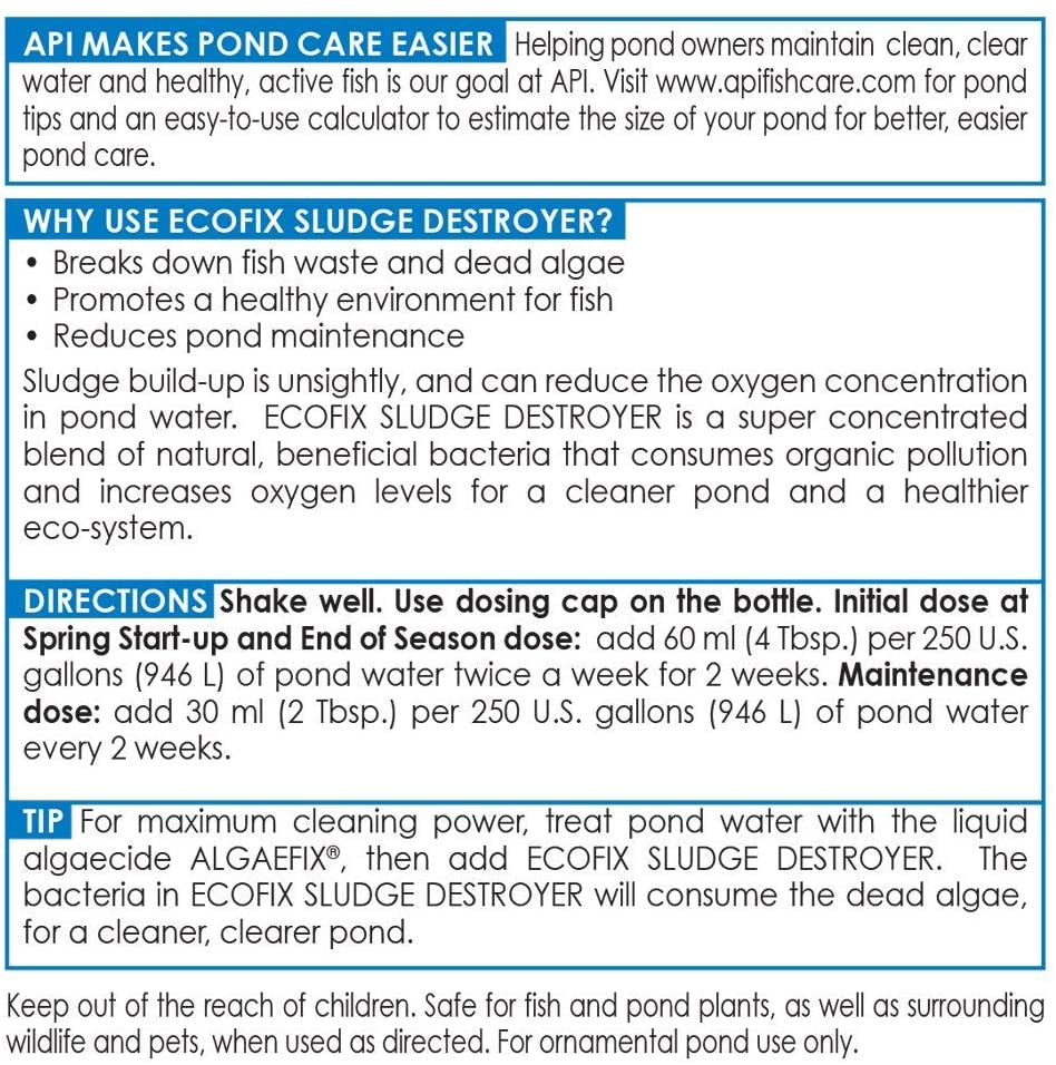 API Pond Ecofix Sludge Destroyer Consumes Pond Sludge