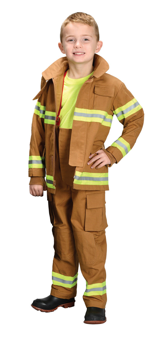 Fire Fighter Child Tan Med 6-8