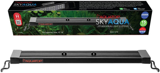 Aquatop SkyAqua LED Aquarium Light Fixture 6500K with 3 Position Toggle Switch