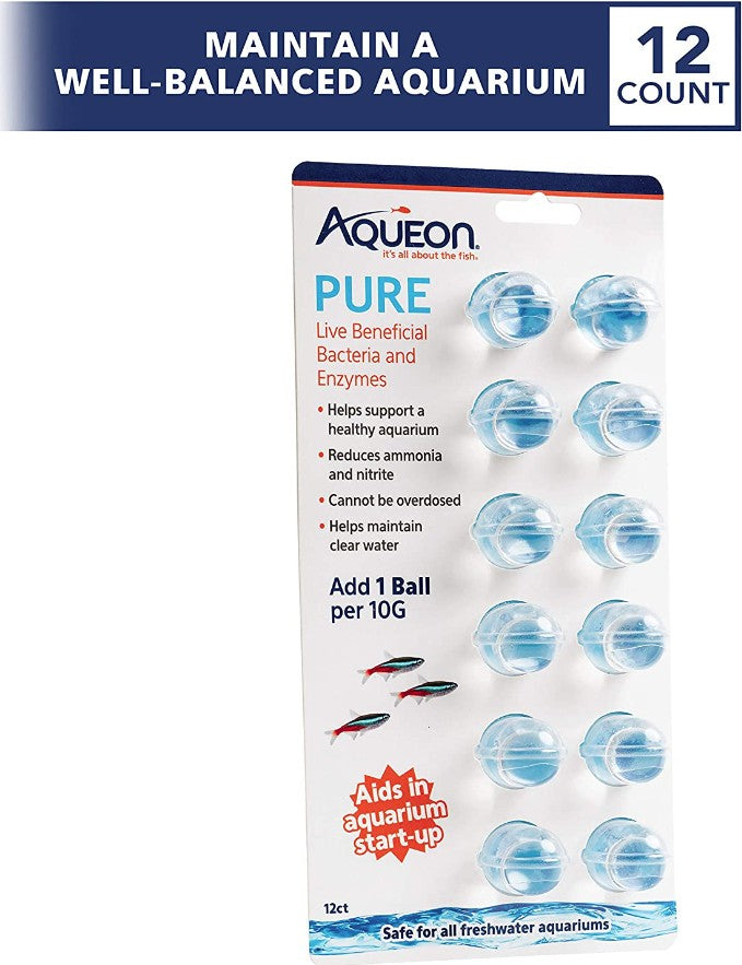 Aqueon Pure Live Beneficial Bacteria and Enzymes for Aquariums