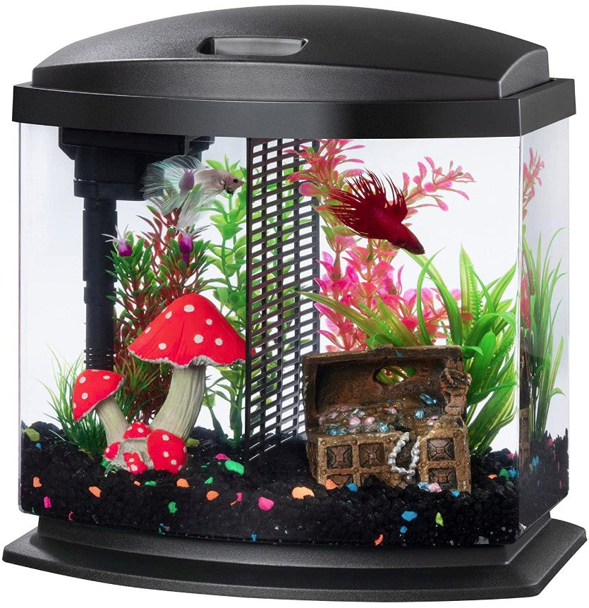 Aqueon LED BettaBow 2.5 SmartClean Aquarium Kit Black