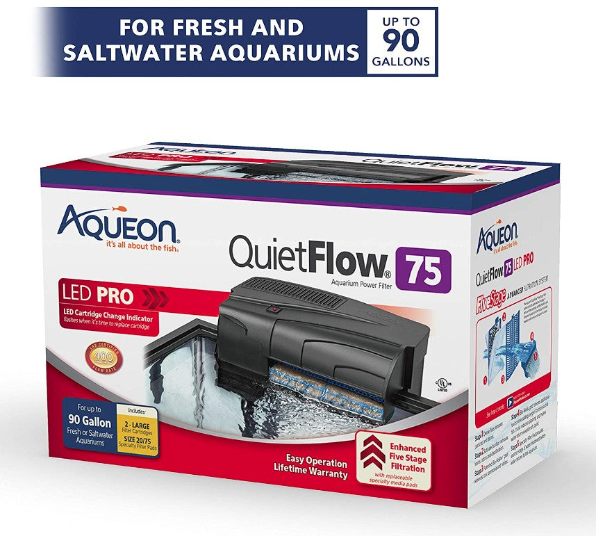 Aqueon QuietFlow LED Pro Aquarium Power Filter