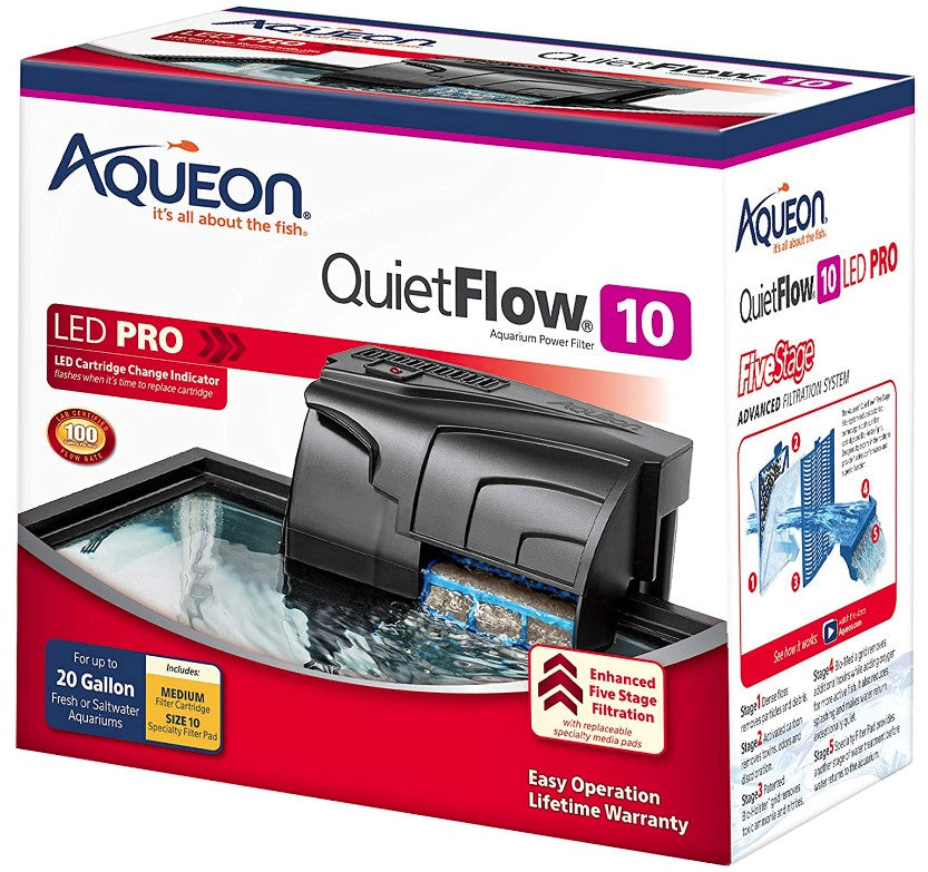 Aqueon QuietFlow LED Pro Aquarium Power Filter