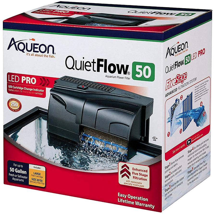 Aqueon QuietFlow LED Pro Aquarium Power Filter