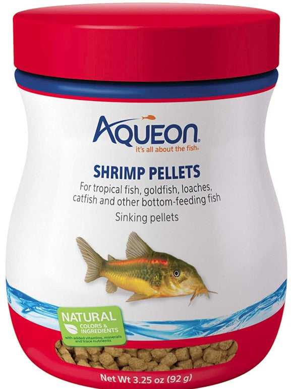 Aqueon Shrimp Pellets Fish Food Sinking Pellets for Tropical Fish and Bottom Feeders