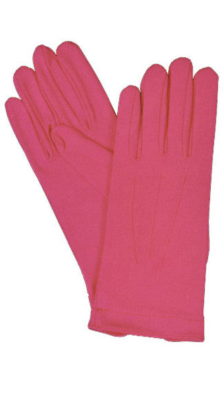 GLOVES NYLON W SNAP HOT PINK