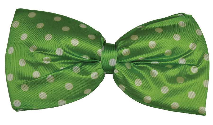 BOW TIE JUMBO POLKADOT GREEN