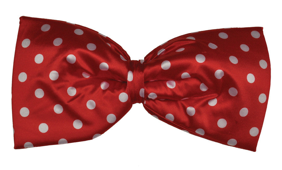 BOW TIE JUMBO POLKADOT RED