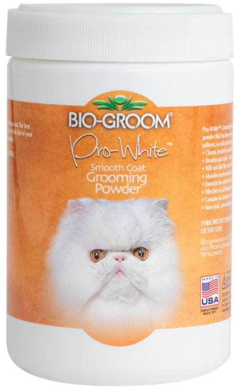 Bio Groom Pro-White Smooth Coat Grooming Powder for Cats