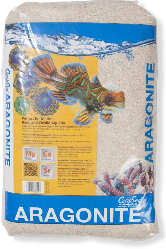 CaribSea Aragonite Special Grade Reef Sand Substrate Perfect for Marine, Reef, and Cichlid Aquaria