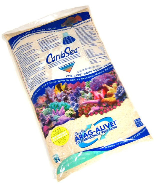 CaribSea Arag-Alive Live Aragonite Reef Sand Fiji Pink