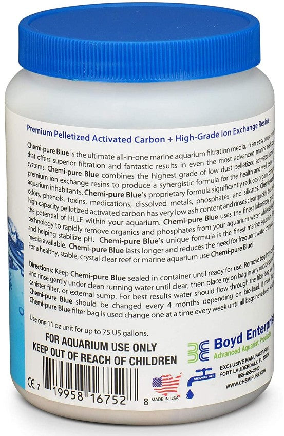 Boyd Enterprises Chemi-Pure Blue for Reef and Marine Aquariums