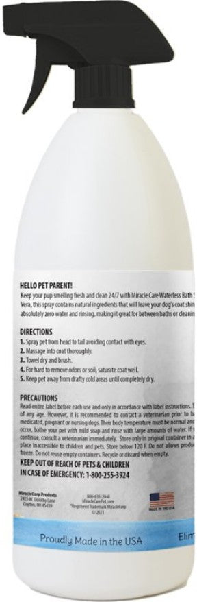 Miracle Care Waterless Bath Spray for Dogs and Cats