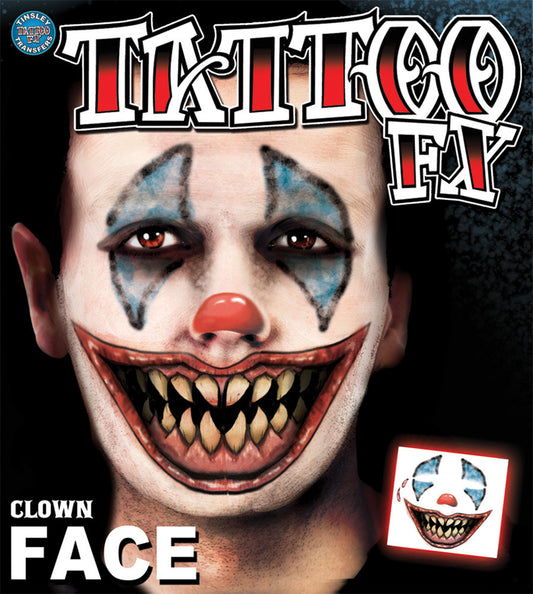 CLOWN FACE TATTOO