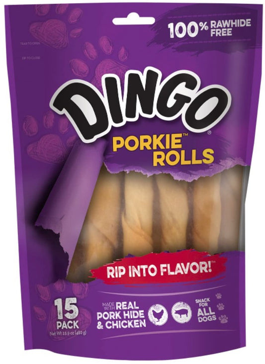 Dingo Porkie Rolls with Real Chicken