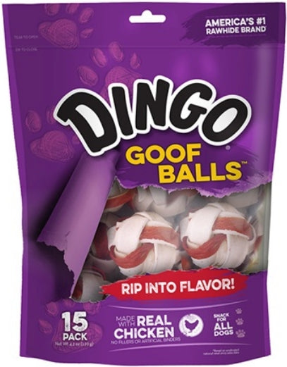 Dingo Goof Balls with Real Chicken Small