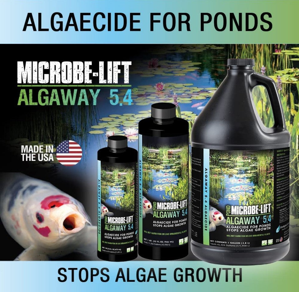 Microbe-Lift Pond Algaway 5.4 Algaecide for Ponds Stops Algae Growth