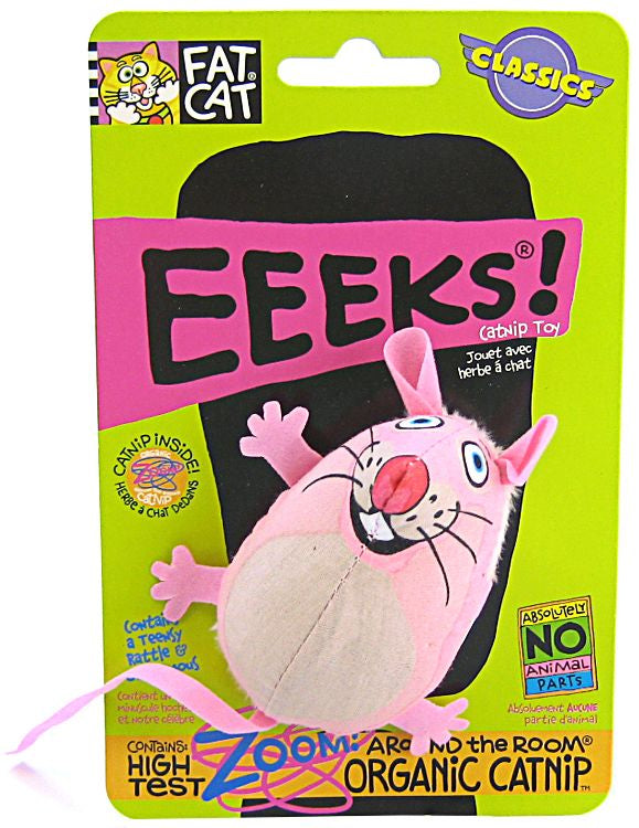 Fat Cat Eeeks Cat Toy with Catnip