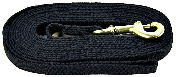 Four Paws Cotton Web Dog Training Lead Black