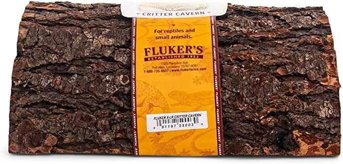 Flukers Critter Cavern Half-Log for Reptiles and Small Animals