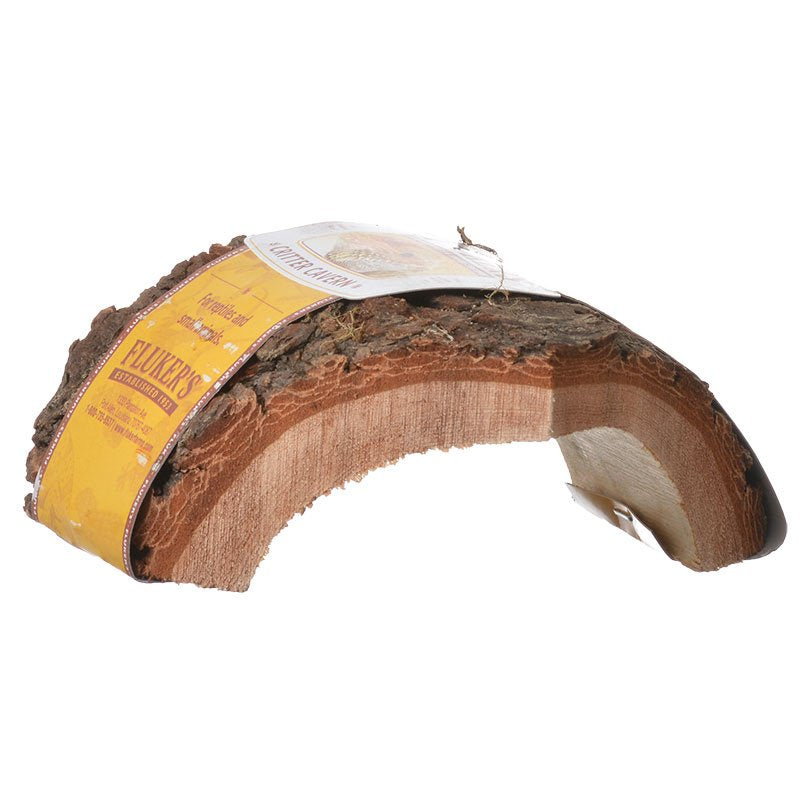 Flukers Critter Cavern Corner Half-Log for Reptiles and Small Animals