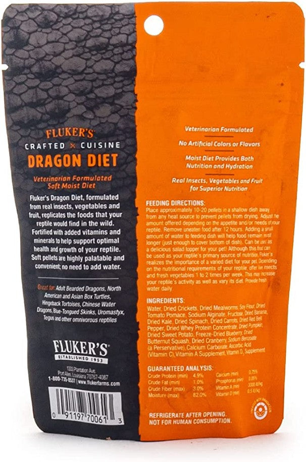 Flukers Crafted Cuisine Dragon Diet Adults