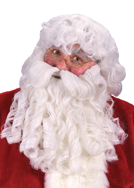 DLX SANTA WIG BEARD MUSTACHE